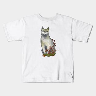 Cemetery cat statue Kids T-Shirt